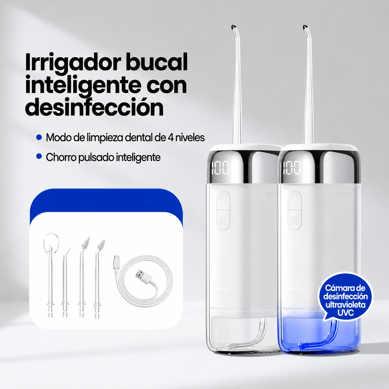 Irrigador Bucal Eléctrico Smart con Esterilizador UV